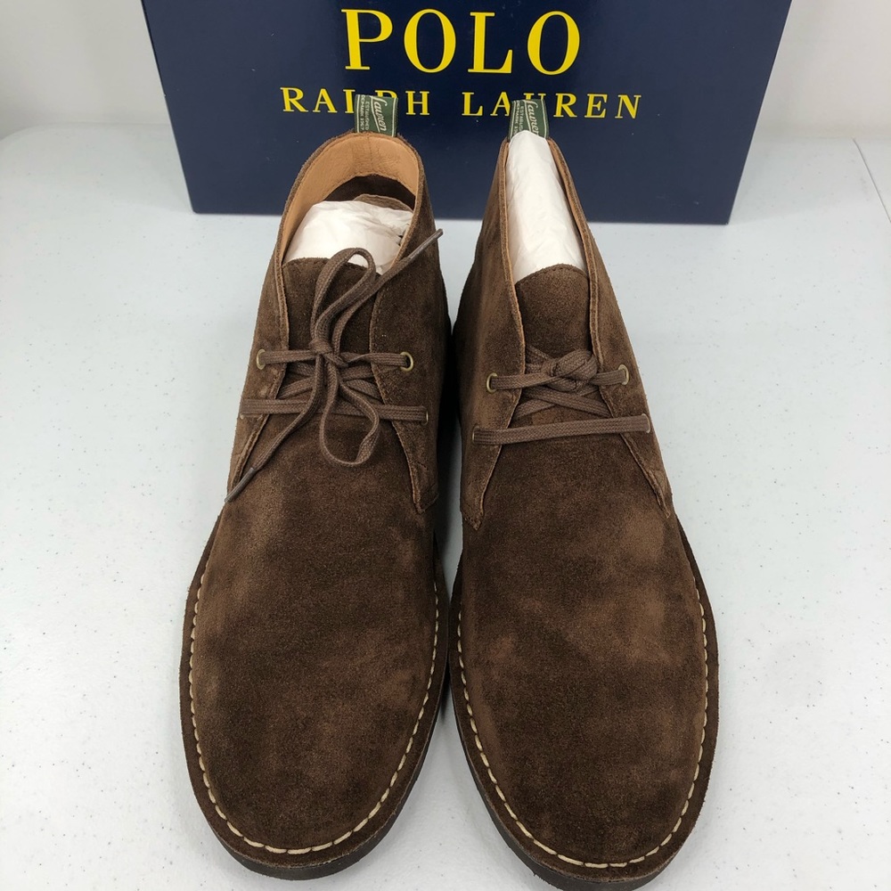 Polo Ralph Lauren Talan Chukka Brown Suede Boots - Picture 5 of 10